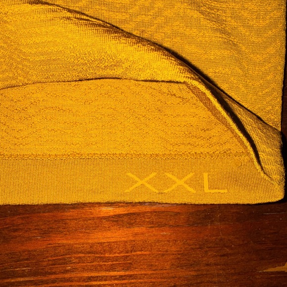 Lululemon Men's Yellow Gold Metal Vent Tech Polo 2.0 Texture Size‎ XXL 2XL - Picture 6 of 11